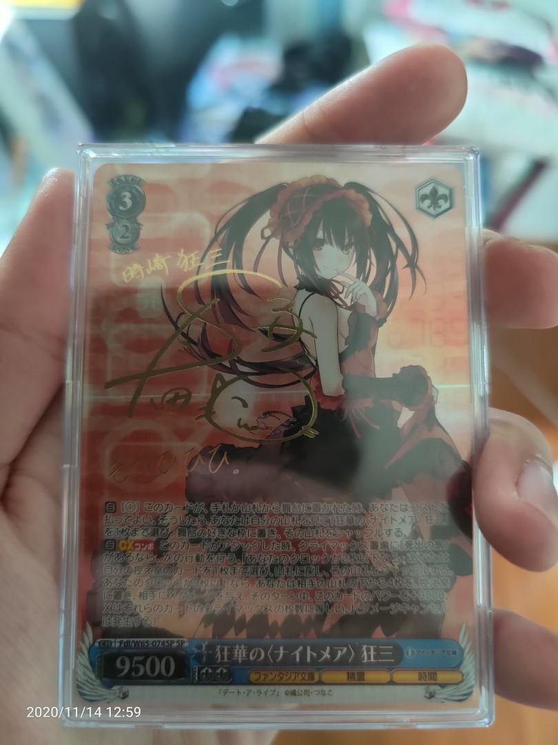 Kurumi signed Date A Live Weiss Schwarz GEM Mint, Hobbies & Toys, Toys &  Games on Carousell