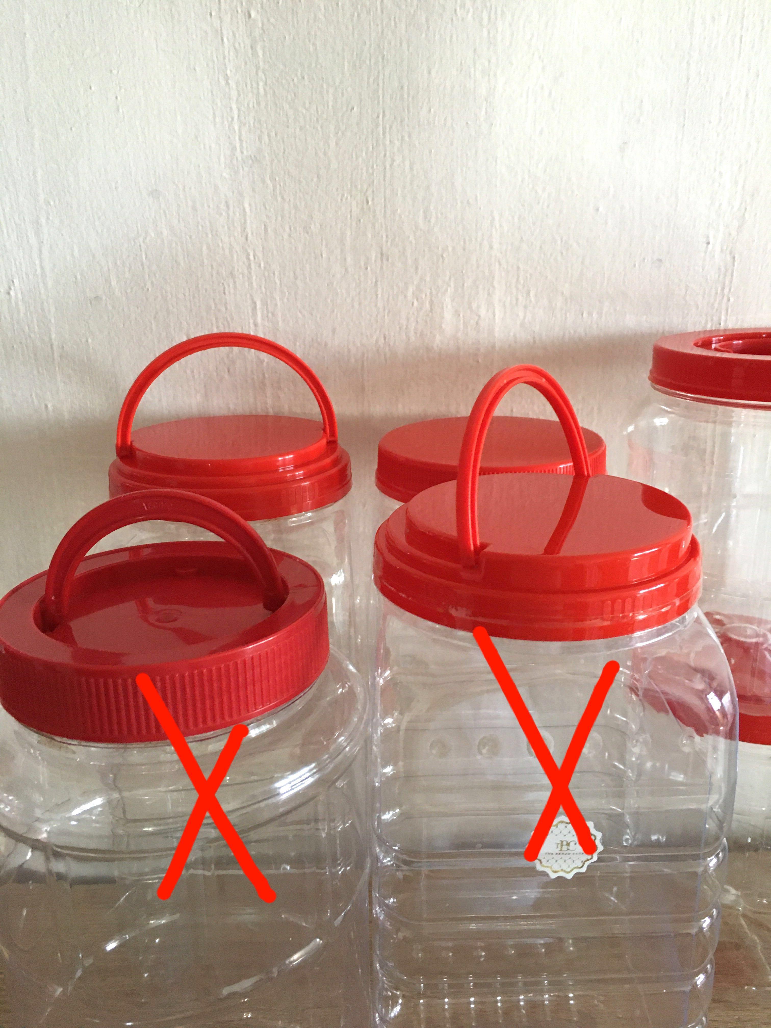 Large Plastic Bottle Container , Furniture & Home Living, Kitchenware