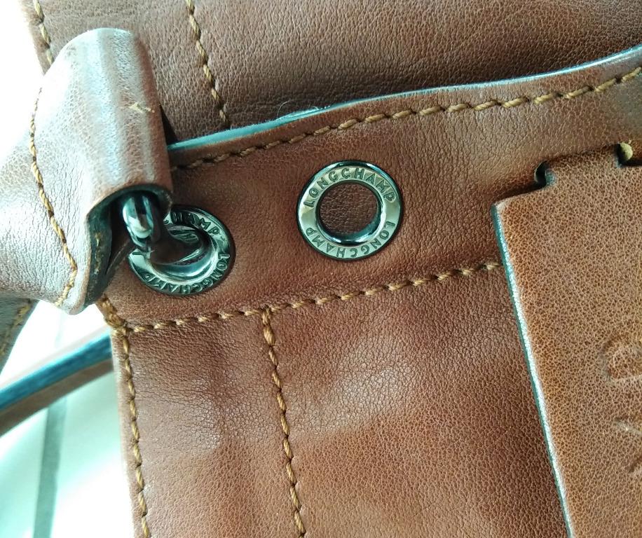 Longchamp NWT Roseau Top Handle S Small BRICK Orange Leather Crossbody Tote  Bag