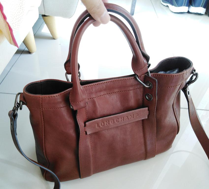 Longchamp 3d leather cheap bucket bag