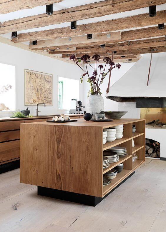 Mahogany kitchen island table