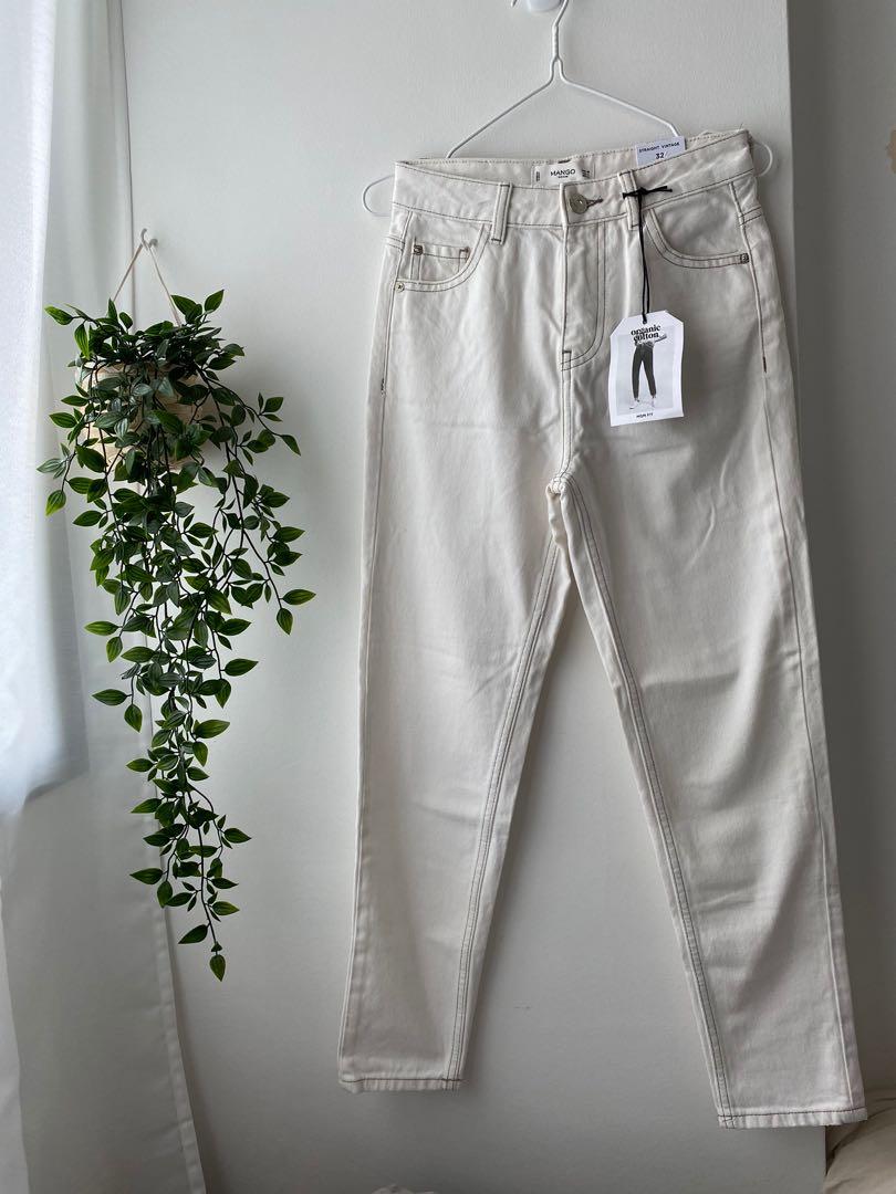 Mango organic cotton jeans sales