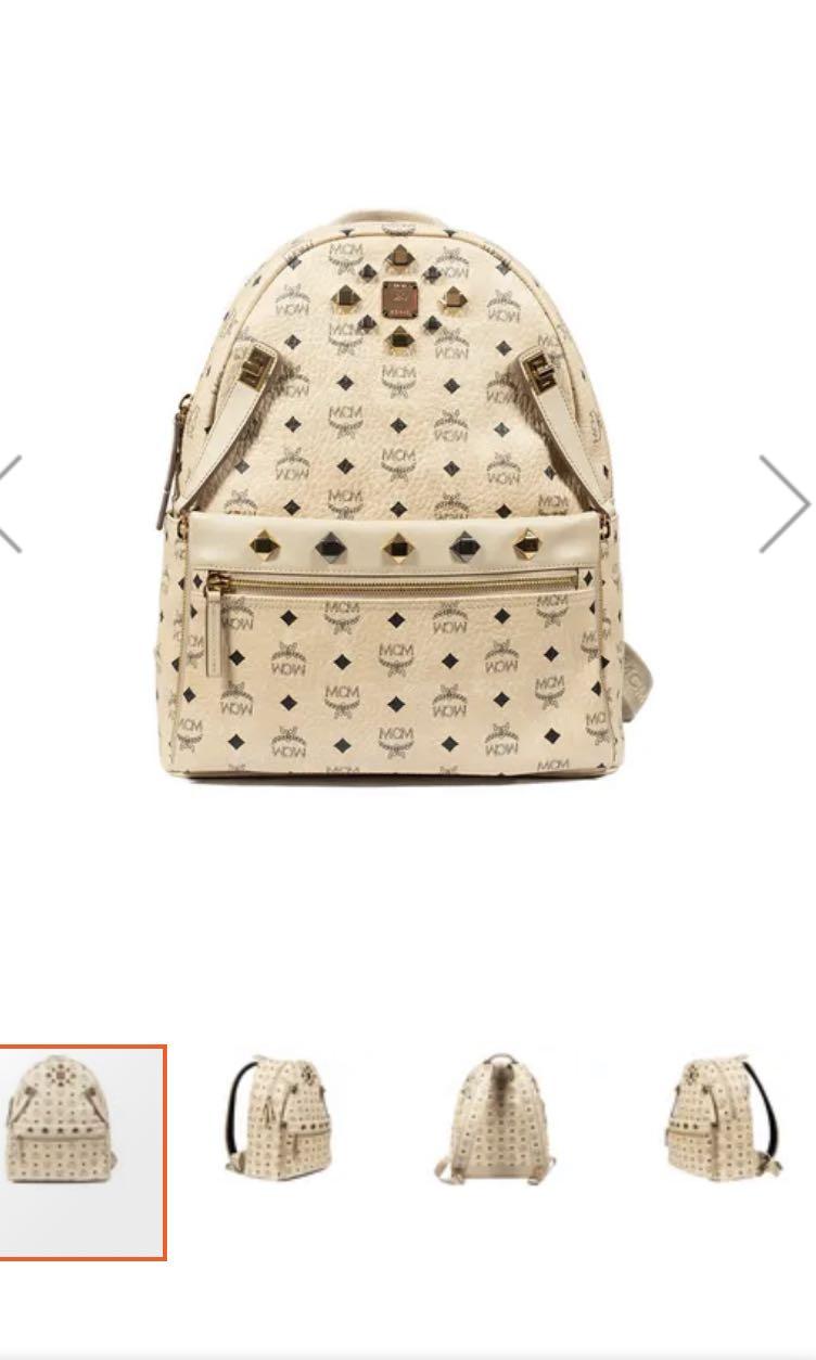 Mcm dual stark backpack medium beige deals