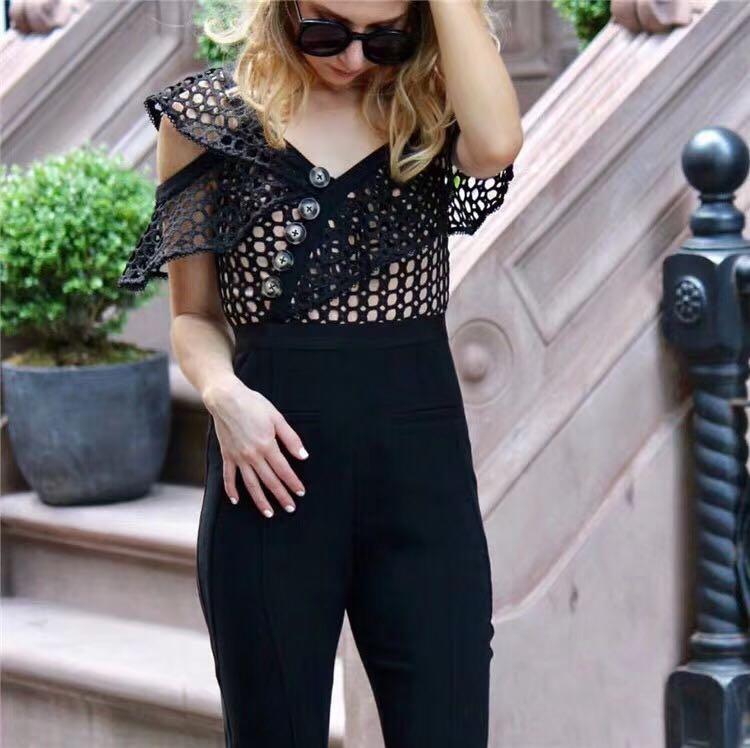 Self portrait jumpsuit sale 2025