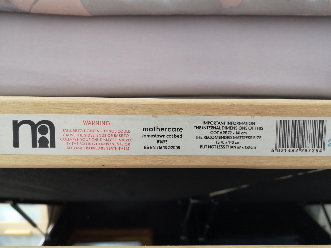 Mothercare Jamestown cot bed, Babies & Kids, Baby Nursery & Kids