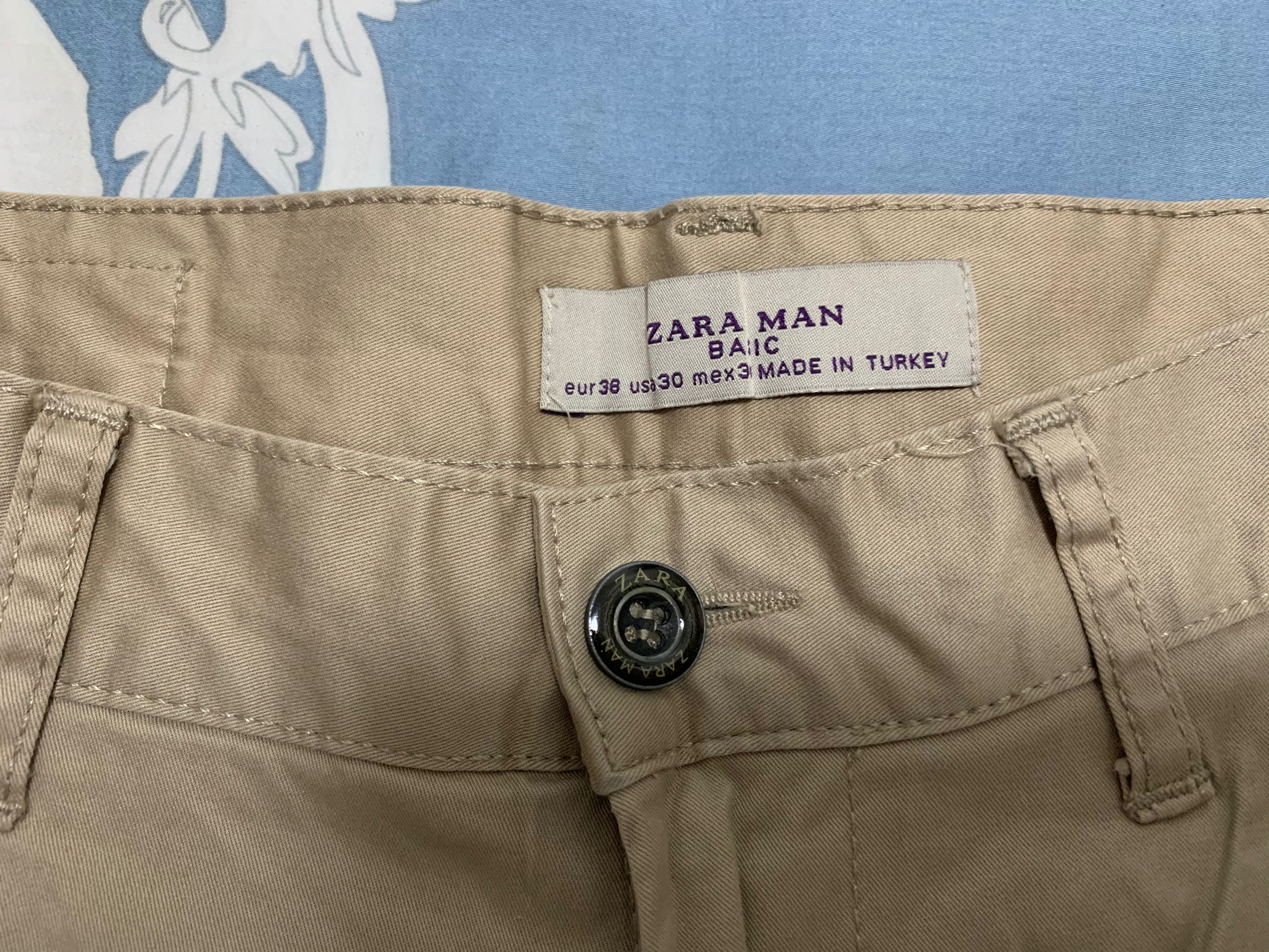 Zara | Pants | Zara Man Plaid Casual Pants Grey Size 3 | Poshmark