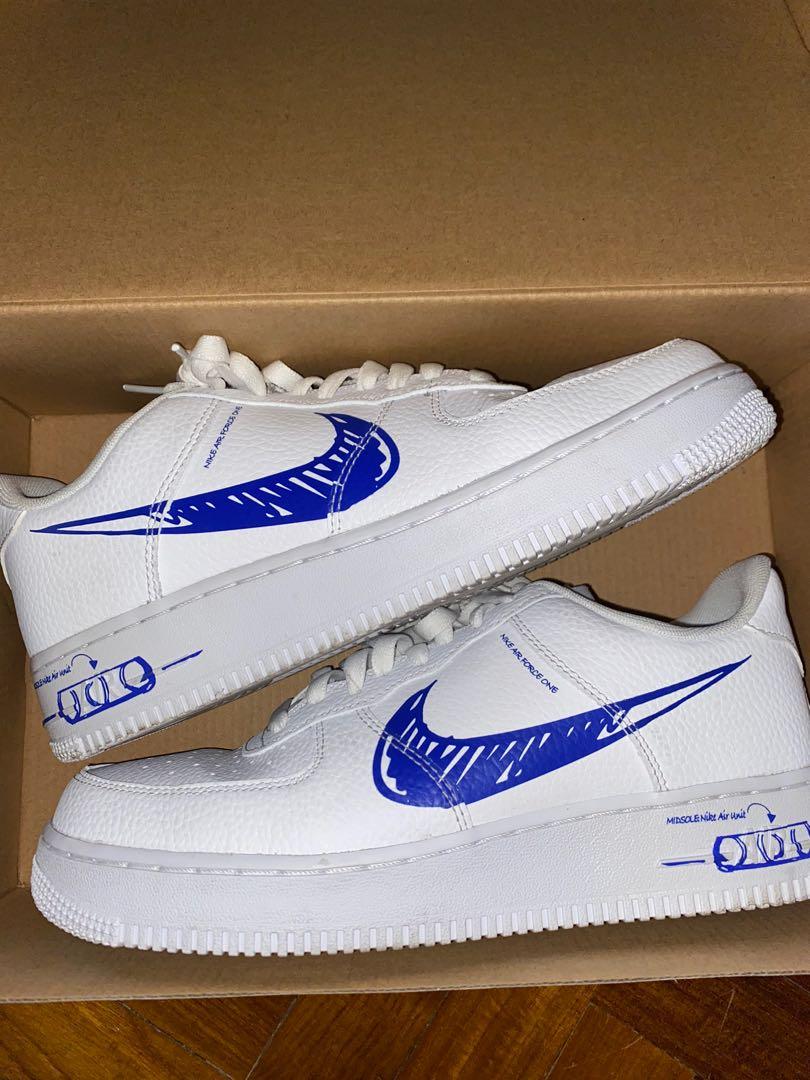 Nike Air Force 1 Low Sketch White  Unboxing  4K  Sneaker Therapy   YouTube
