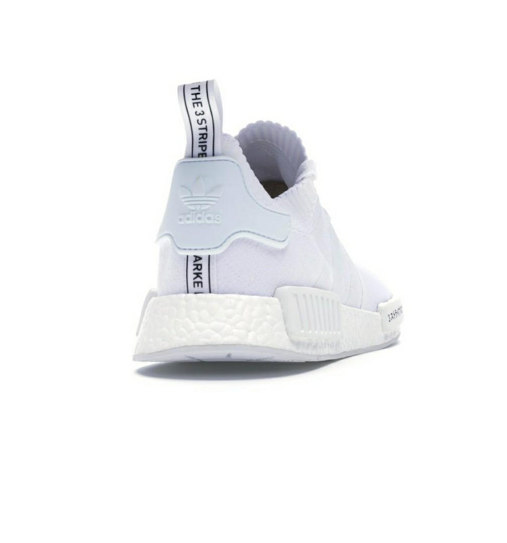 White nmds with new arrivals japanese writing