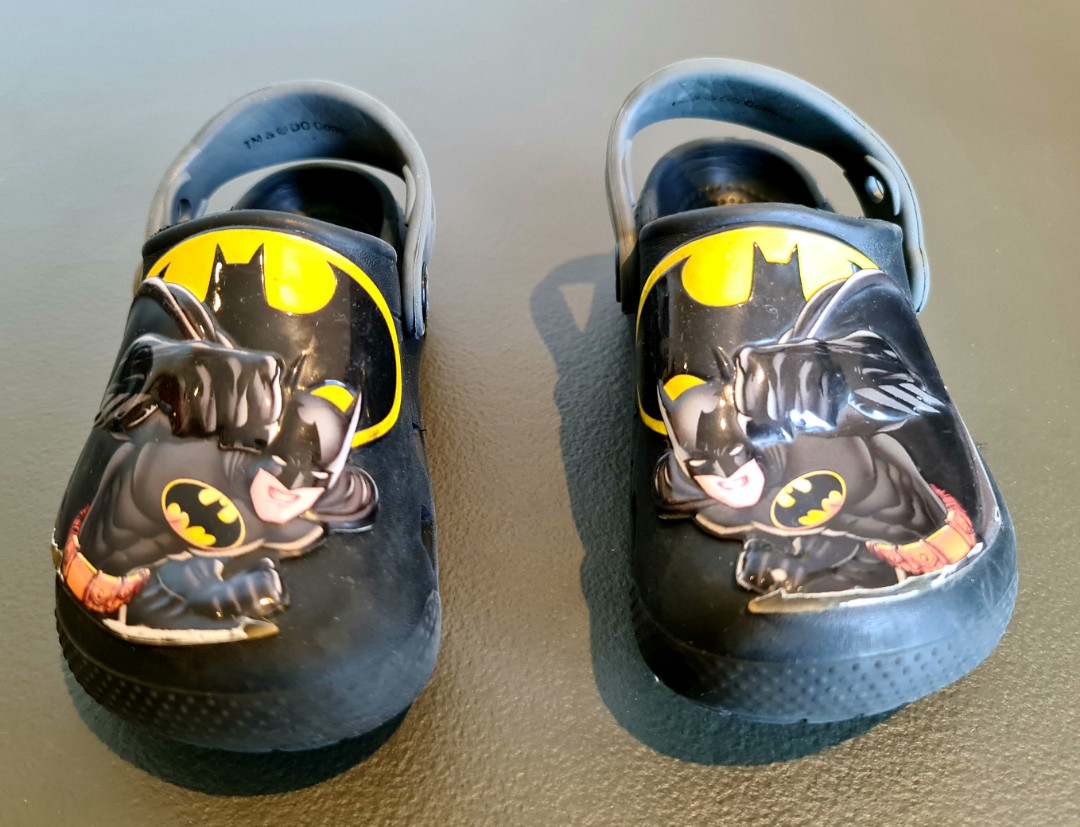 Original Batman Crocs Size C8 14.9cm for Kids Toddlers Babies