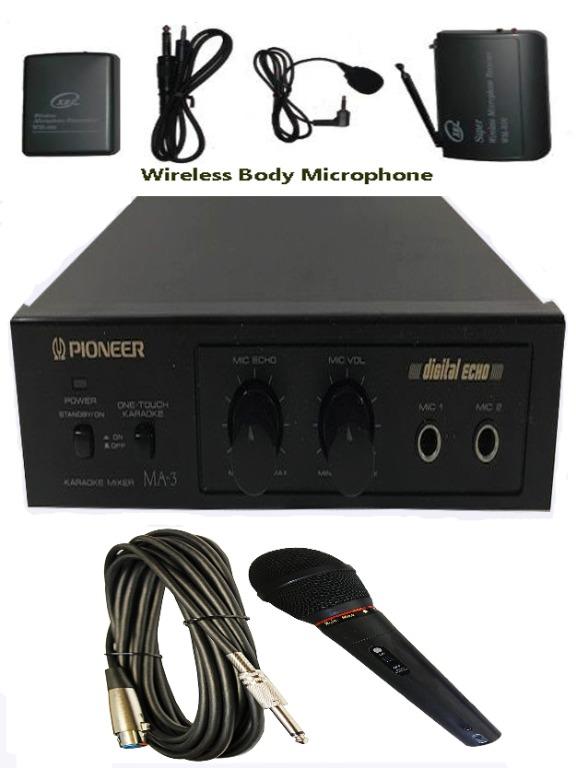 Pioneer Karaoke Mixer With Digital Echo including a Wired, Wireless