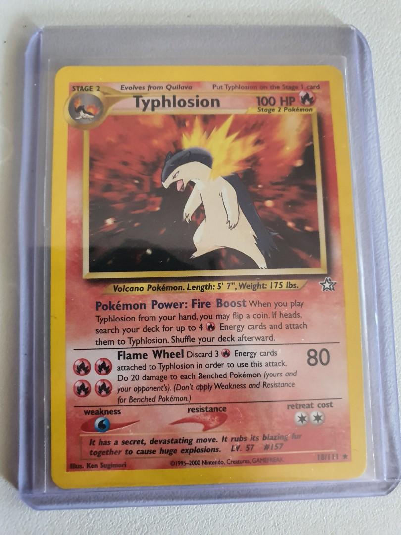 Pokemon Card Typhlosion Holo Toys Games Board Games Cards On Carousell From the neo genesis set. carousell