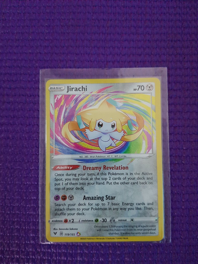 pic Jirachi Pokemon Card Price pokemon vivid voltage jirachi 119 185 amazing rare swsh04
