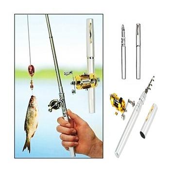 PORTABLE MINI TELESCOPIC Pocket Fish Pen Aluminum Alloy Fishing