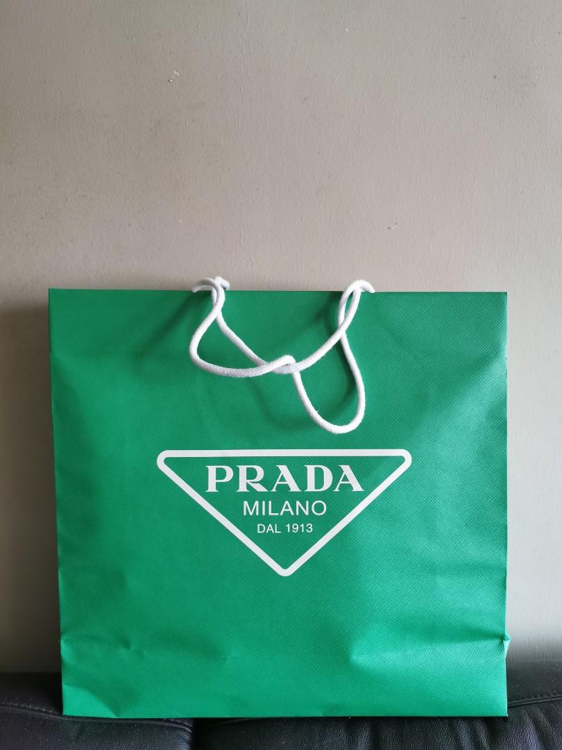 Prada Limited Edition Paper Bag, Luxury, Accessories on Carousell