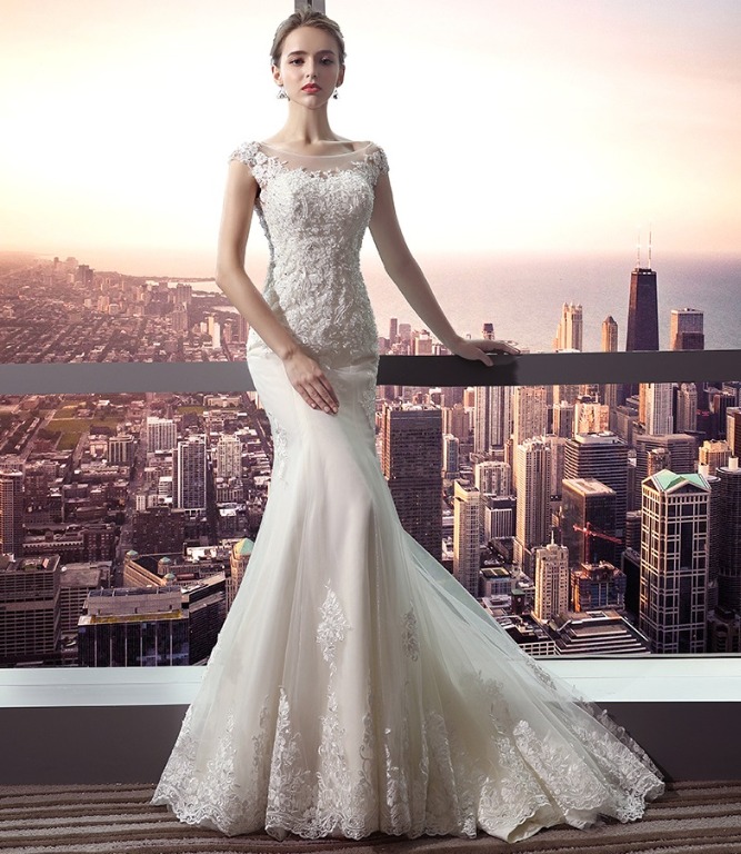 Affordable mermaid wedding best sale dresses