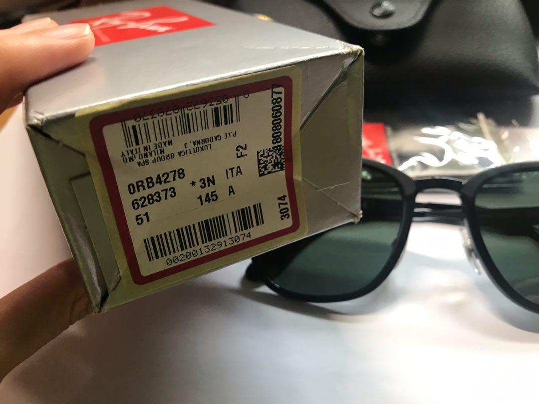 全新Ray-Ban RB 4278 6282/71 太陽眼鏡, 名牌, 飾物及配件- Carousell