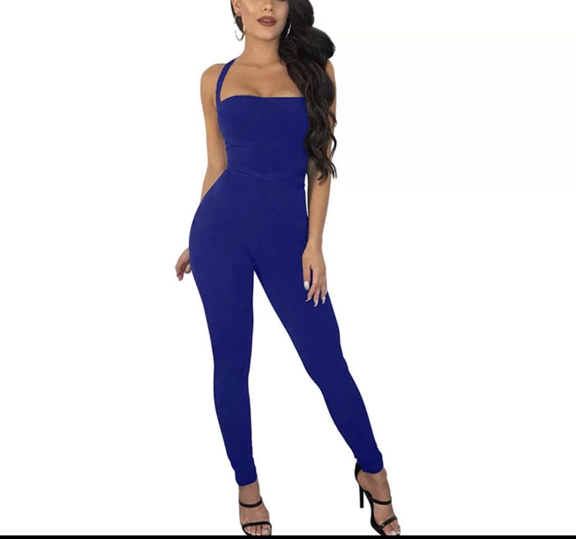 Royal blue one piece outfit Clearance