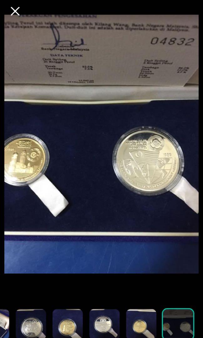 Syiling Peringatan - 5 ringgit u0026 25 ringgit Mesyuarat Ketua-ketua