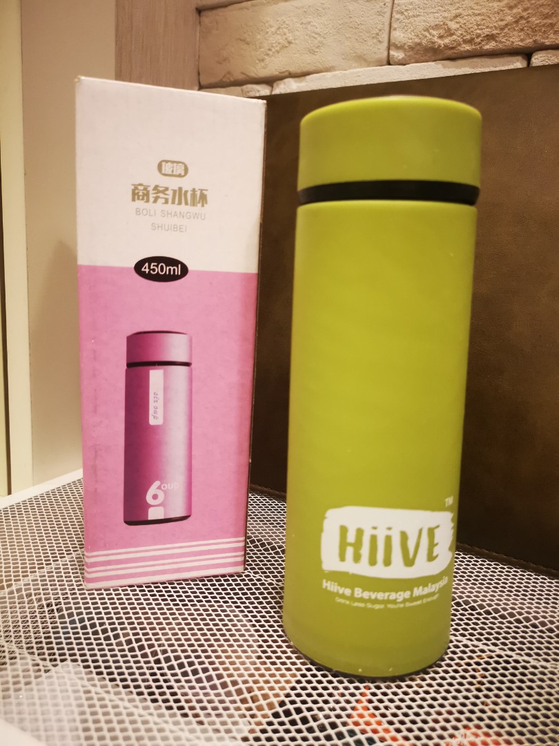 Thermos glass bottle 450ml, Furniture & Home Living, Kitchenware