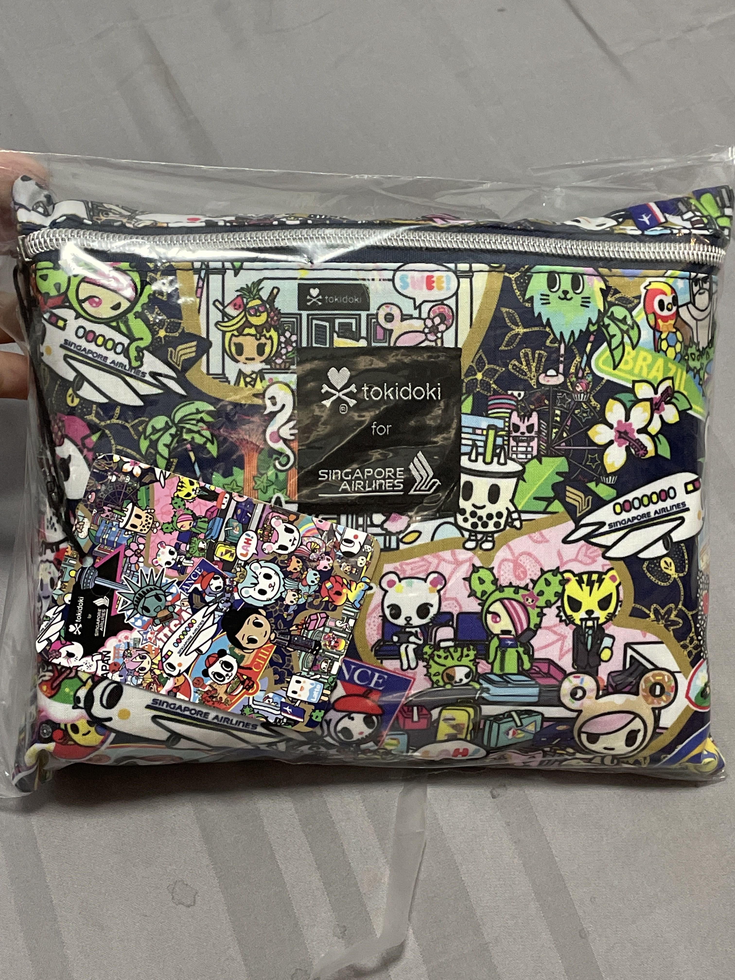Tokidoki for Singapore Airlines Foldable Travel Bag, Women's Fashion