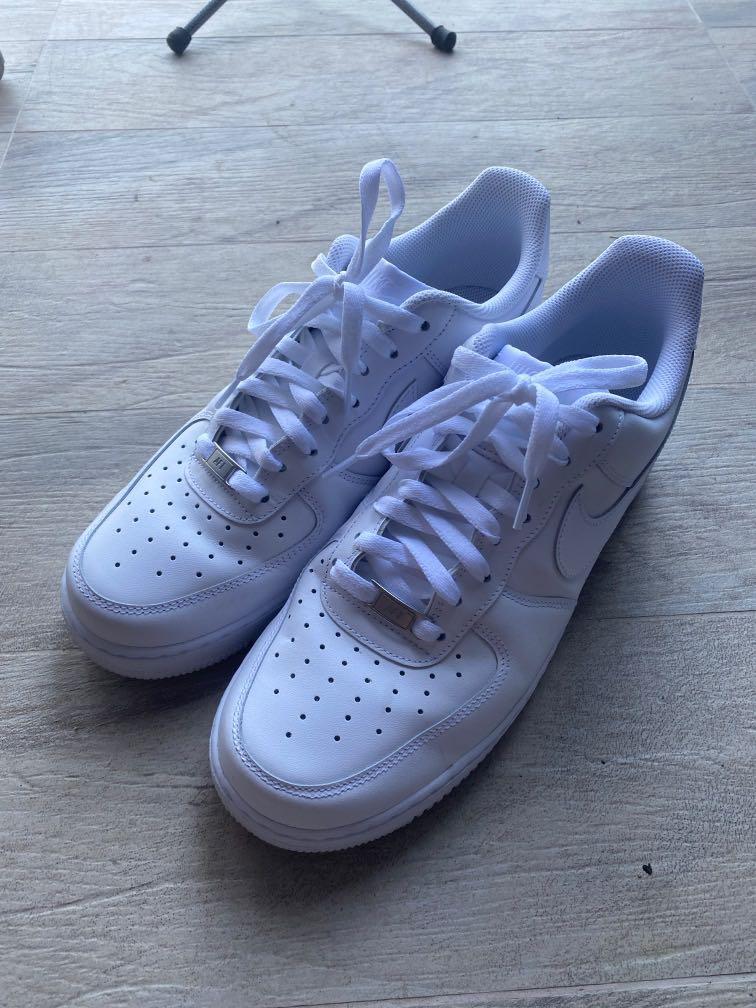 all white mens air force ones