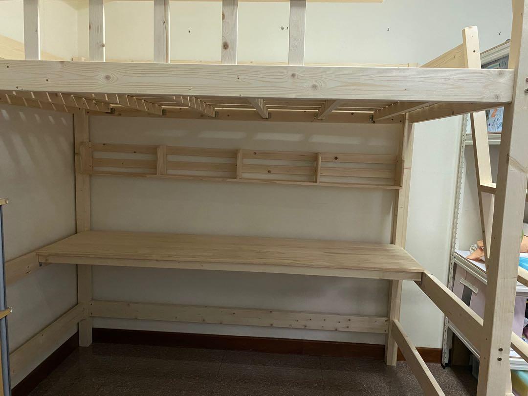 used loft bed, Furniture, Beds & Mattresses on Carousell