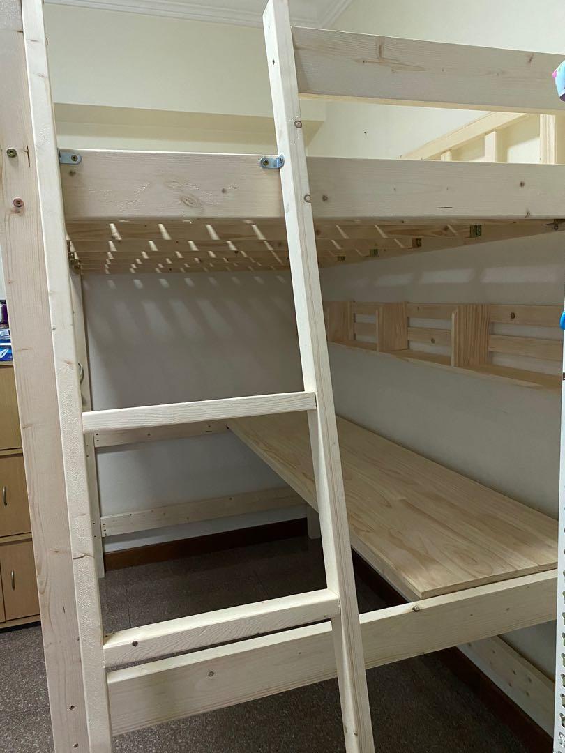used loft bed, Furniture, Beds & Mattresses on Carousell