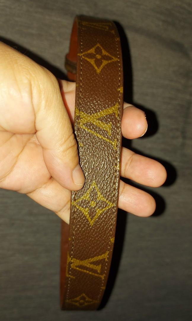 Vintage lv monogram pigskin belt, Women's Fashion, Watches