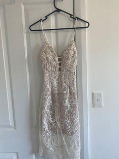 White lace dress