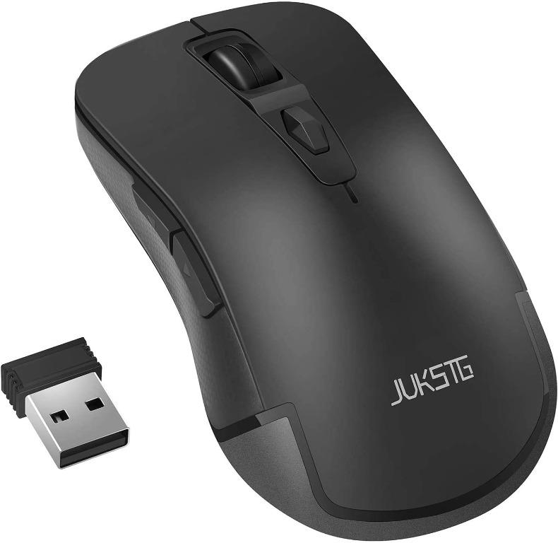 Wireless Mouse, JUKSTG 2.4G Ergonomic Durable Mice With 6 Buttons,800