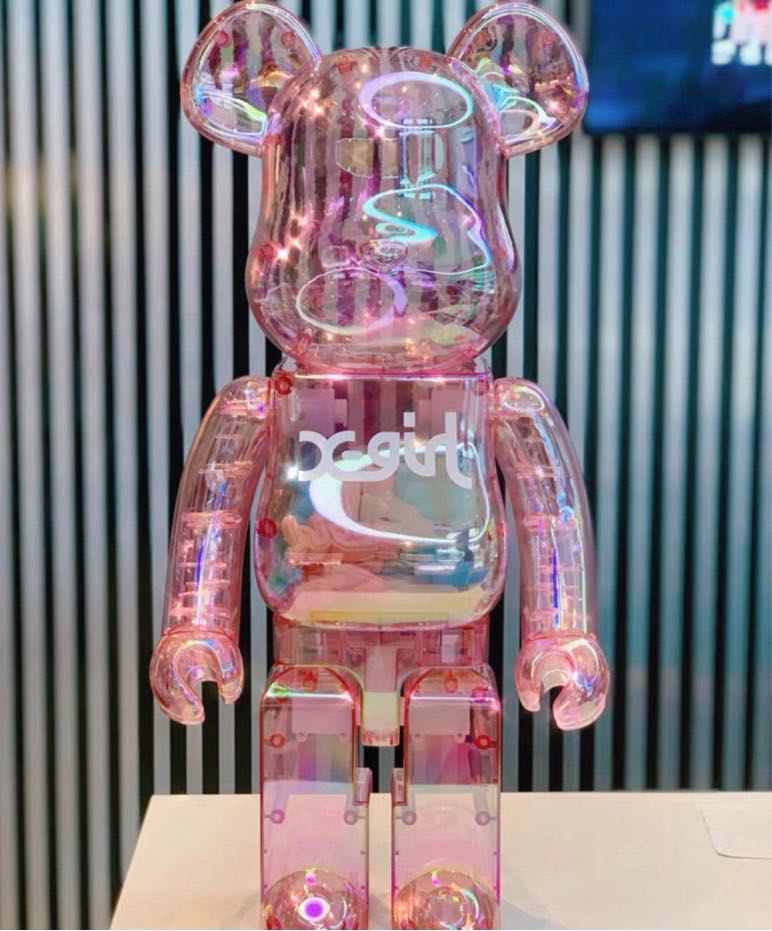 x-girl bearbrick 1000%二代粉色夜光, 興趣及遊戲, 玩具& 遊戲類 