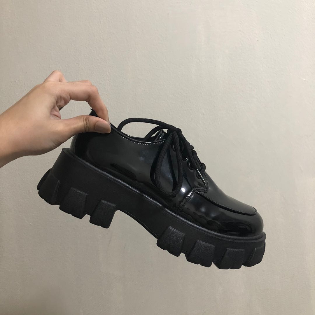 chunky black platforms