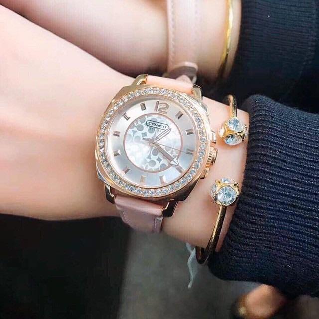 Coach mini boyfriend sales watch rose gold
