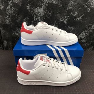 stan smith red sneakers