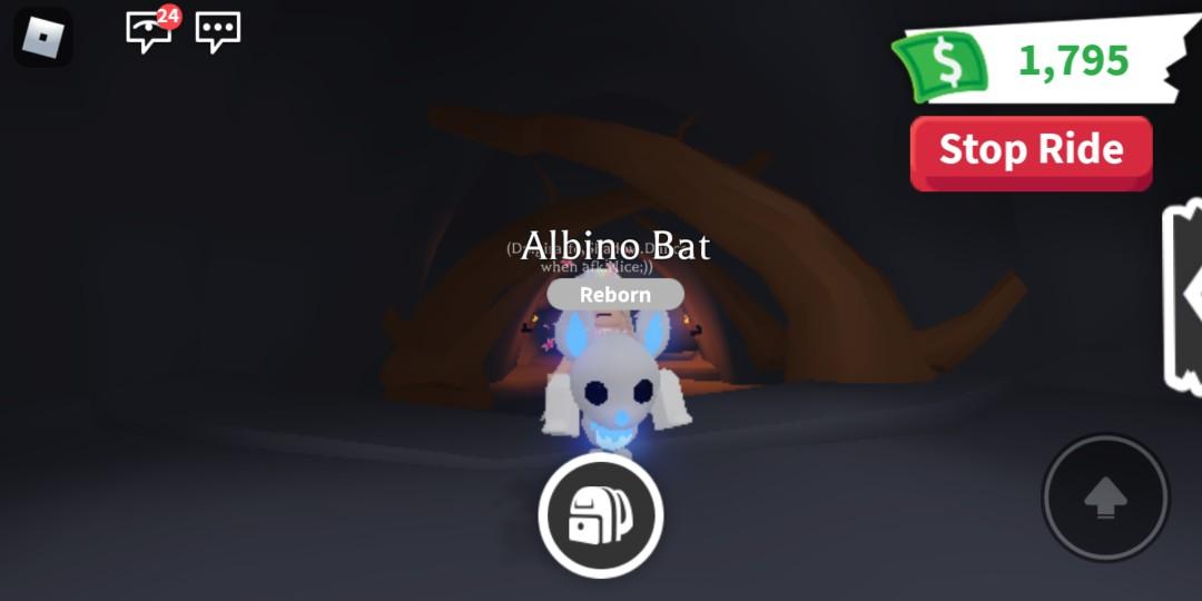 ADOPT me neon albino bat, Toys & Games, Video Gaming, Video Games on