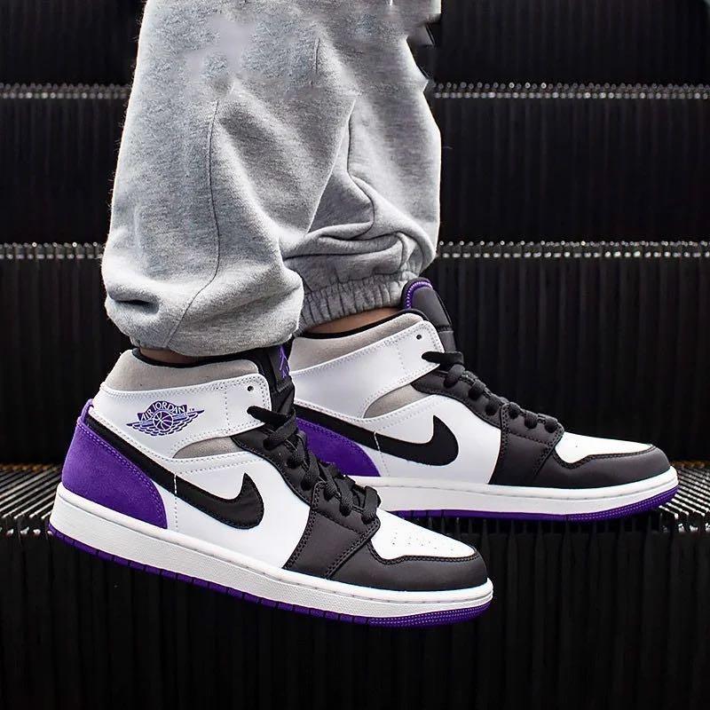 jordan 1 mid union purple