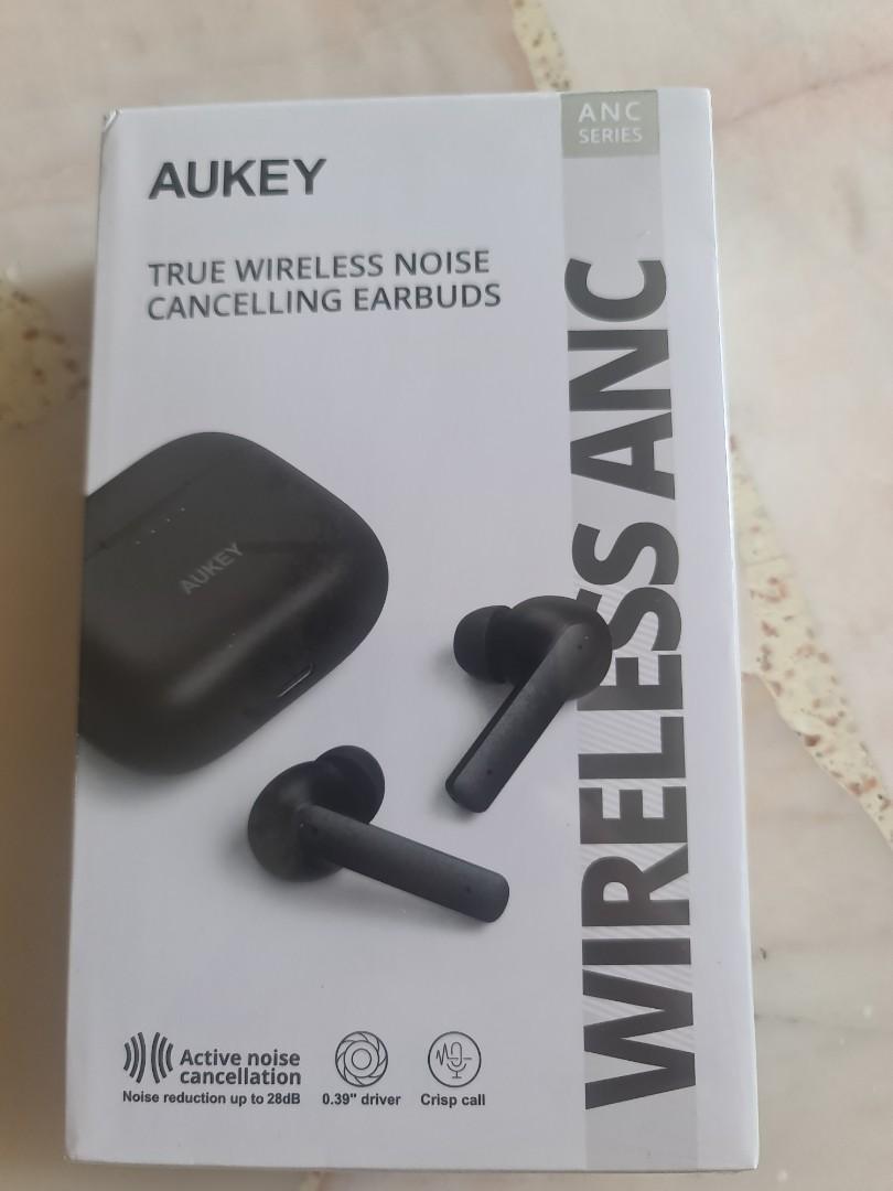 aukey true wireless earbuds active noise cancelling bluetooth 5