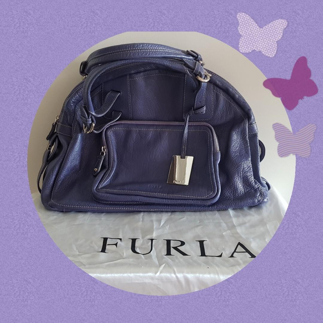 Authentic Furla Made in Italy Bag Furla Genuine Leather Bag Furla Lilac Bag