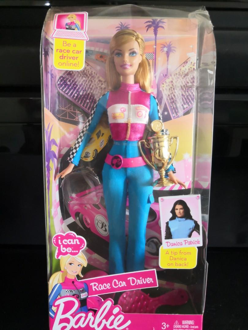 Barbie race car shop driver