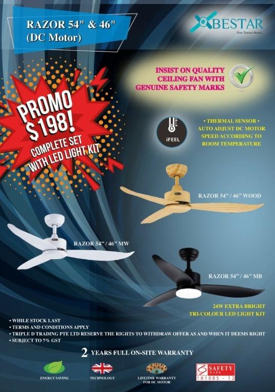 Bestar Razor 46 54 Ceiling Fan Everything Else On Carousell Some quick faqs about bestar coupons & promo codes. carousell