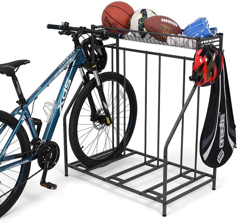 3 bike floor rack