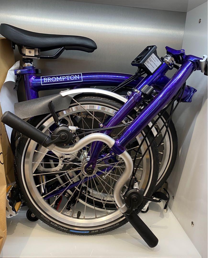 Metallic purple brompton top