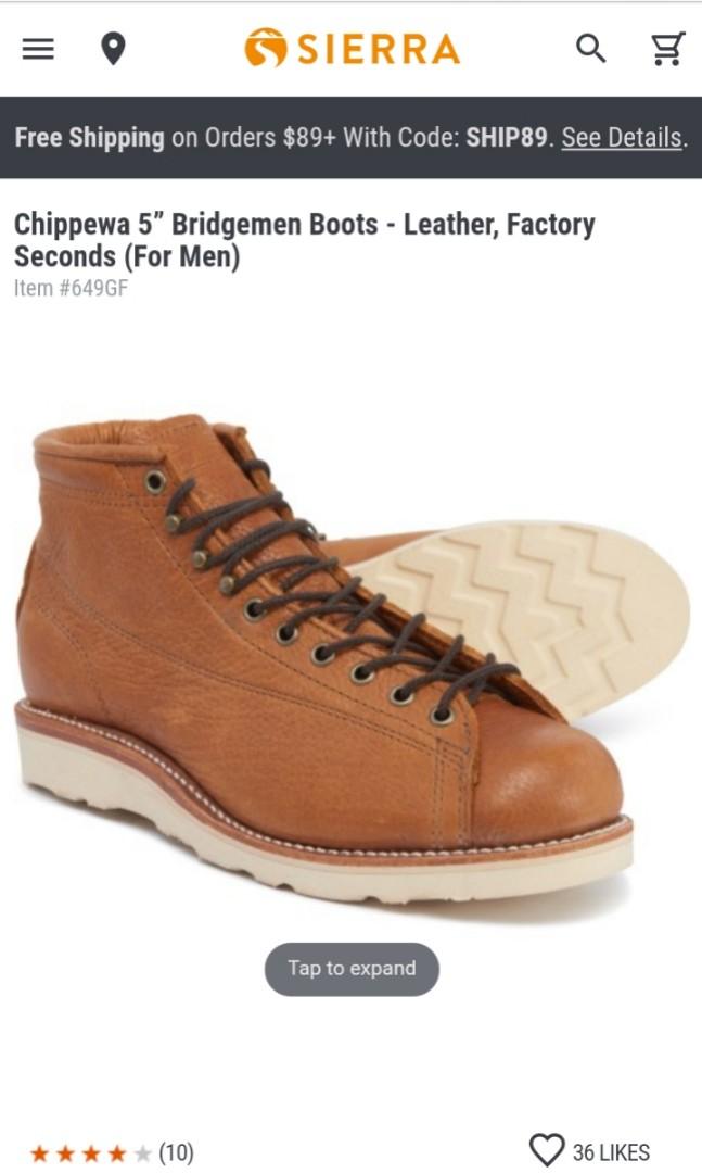 Chippewa boots factory seconds shop
