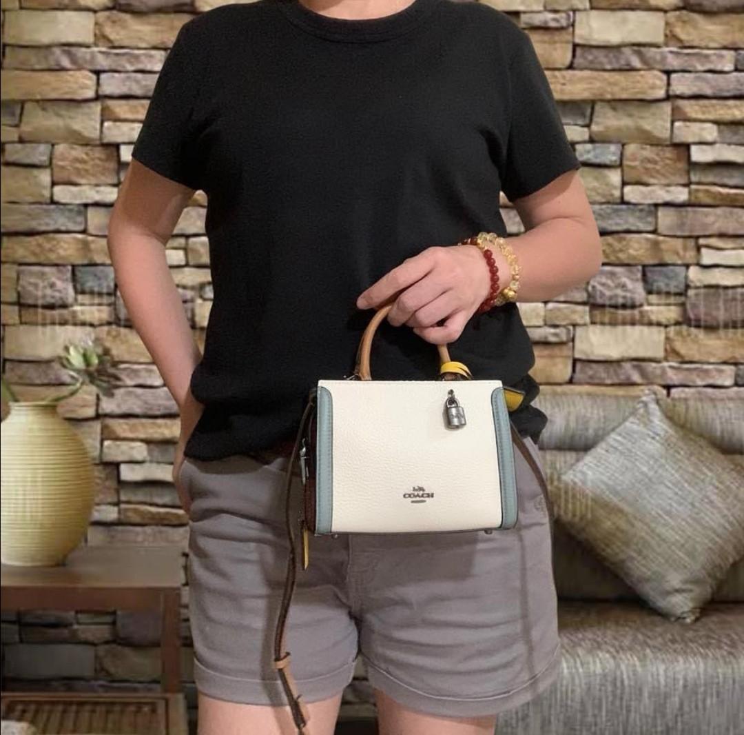 Coach zoe carryall colorblock on sale