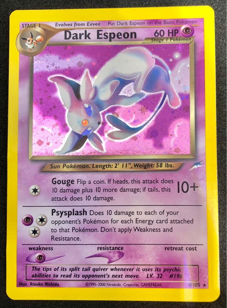 dark espeon pokemon card Neo Destiny Holo Japanese PSA 7  TBC Games If heads Pokemon - Dark Espeon 4