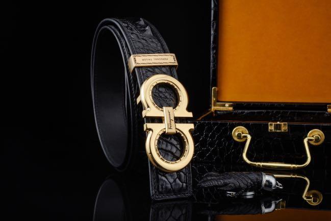 Ferragamo crocodile leather series classic steel buckle Men s Fashion Watches Accessories Belts on Carousell
