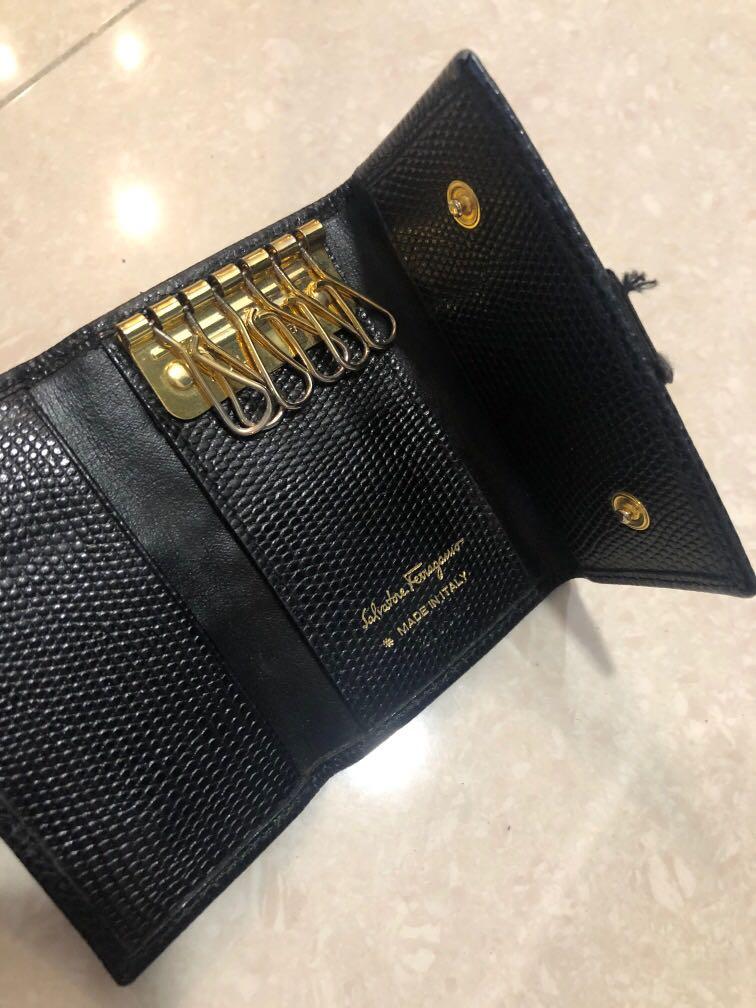 Ferragamo Vintage Leather Key Pouch, Luxury, Bags & Wallets on Carousell