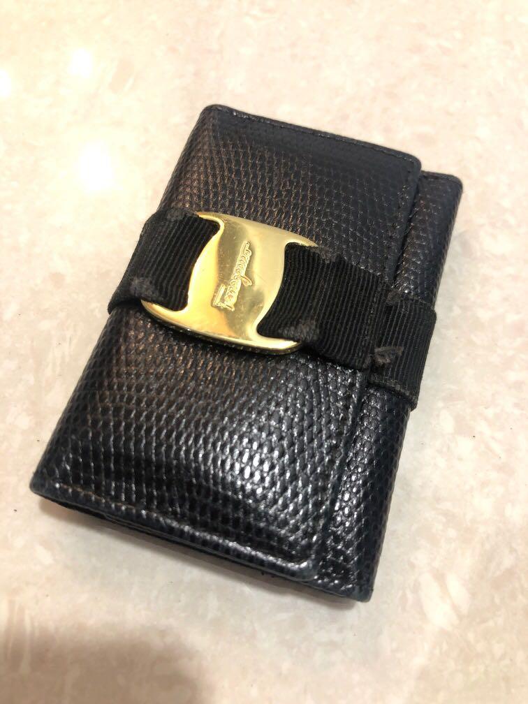 Ferragamo Vintage Leather Key Pouch, Luxury, Bags & Wallets on Carousell