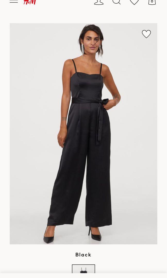 Hm black jumpsuit sales