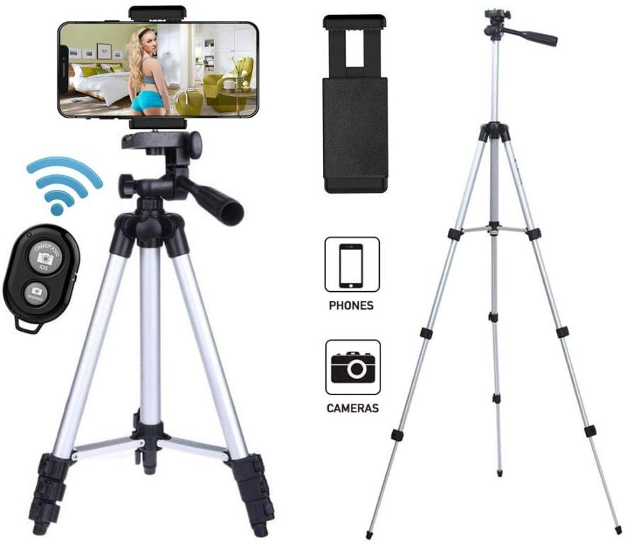Ibeston Phone Tripod 42 Inch 106cm Aluminum Lightweight Extendable